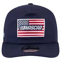 Men's New Era Navy NASCAR Race The Base American Flag 19TWENTY Adjustable Hat