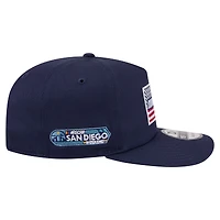 Casquette ajustable New Era 19TWENTY pour homme, bleu marine, motif NASCAR Race The Base et drapeau américain