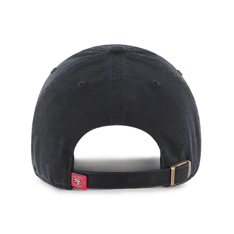 Casquette ajustable basique Cleanup des 49ers de San Francisco de la marque '47 - Noire