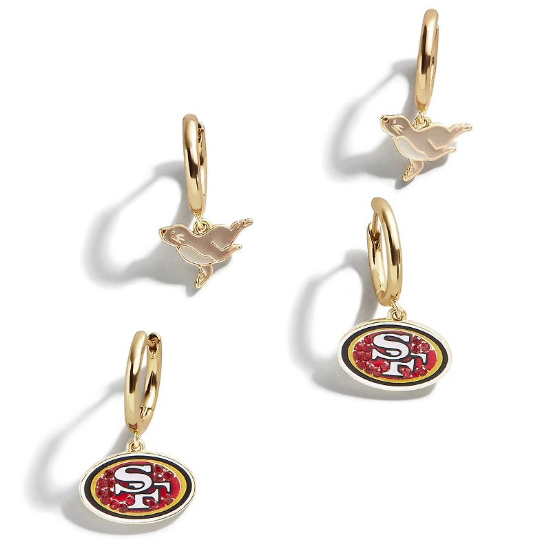 Ensemble de boucles d'oreilles BaubleBar 49ers de San Francisco