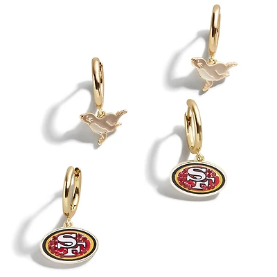 Ensemble de boucles d'oreilles BaubleBar 49ers de San Francisco