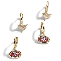 Ensemble de boucles d'oreilles BaubleBar 49ers de San Francisco