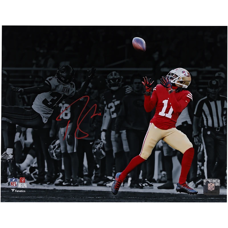 Brandon Aiyuk San Francisco 49ers Autographed 11" x 14" Catching Spotlight Photograph