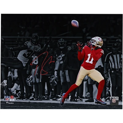 Brandon Aiyuk San Francisco 49ers Autographed 11" x 14" Catching Spotlight Photograph
