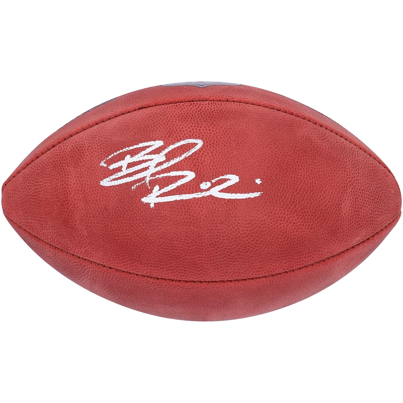 Ballon de football Wilson Duke en couleur autographié par Brian Robinson Jr. des 49ers de San Francisco