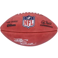 Ballon de football Wilson Duke en couleur autographié par Brian Robinson Jr. des 49ers de San Francisco