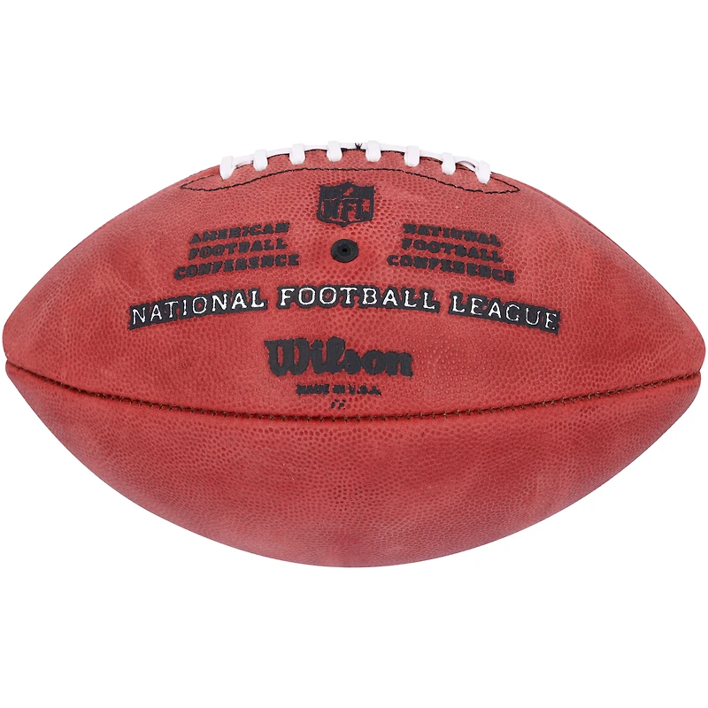 Ballon de football Wilson Duke en couleur autographié par Brian Robinson Jr. des 49ers de San Francisco