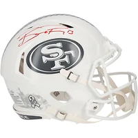 Casque authentique autographié Salute to Service 2024 des 49ers de San Francisco par Brock Purdy