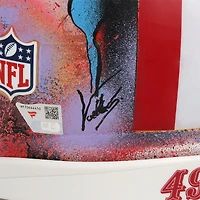 Brock Purdy San Francisco 49ers Autographed Riddell Speed Authentic Helmet - Art by Shawn Voelker - NF70444450