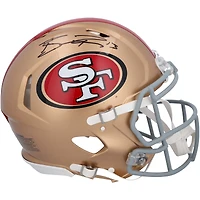 Casque Riddell Speed ​​authentique autographié par Brock Purdy des San Francisco 49ers