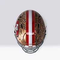 Casque Riddell Speed ​​Flex Authentic autographié par Brock Purdy des 49ers de San Francisco - Illustration d'Alex Alpert - Édition limitée n° 1/1