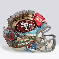 Brock Purdy San Francisco 49ers Autographed Riddell Speed Mini Helmet - Art by Charles Fazzino - WN55916374