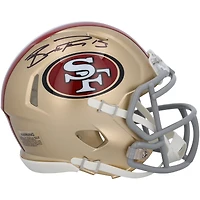 Casque Riddell Speed ​​Mini autographié par Brock Purdy des San Francisco 49ers