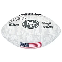 Ballon de football Wilson 2024 autographié par Brock Purdy, San Francisco 49ers