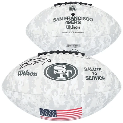 Ballon de football Wilson 2024 autographié par Brock Purdy, San Francisco 49ers