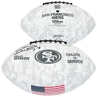 Ballon de football Wilson 2024 autographié par Brock Purdy, San Francisco 49ers