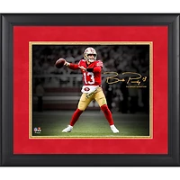 Brock Purdy San Francisco 49ers Facsimile Signature Framed 11" x 14" Spotlight Photograph