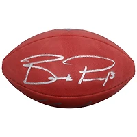Ballon de football américain Duke Full Color autographié par Christian McCaffrey et Brock Purdy, joueurs des 49ers de San Francisco.