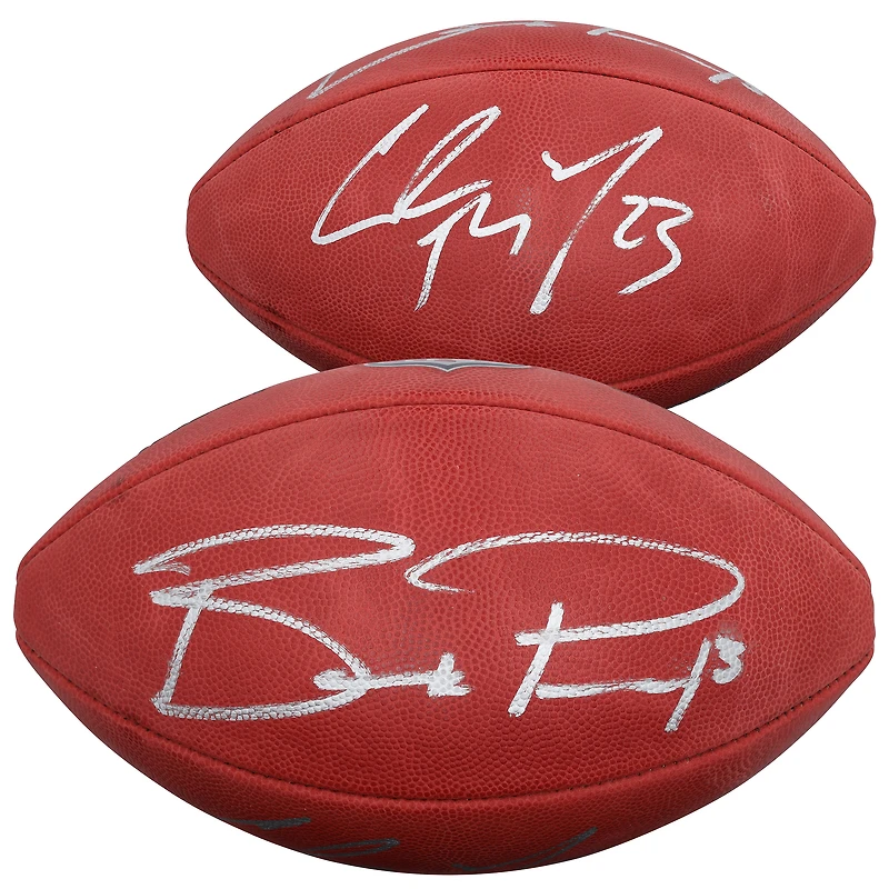 Christian McCaffrey & Brock Purdy San Francisco 49ers Autographed Duke Full Color Football