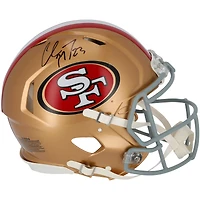 Christian McCaffrey San Francisco 49ers Autographed Riddell Speed Authentic Helmet 
