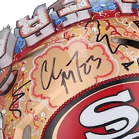 Christian McCaffrey San Francisco 49ers Autographed Riddell Speed Authentic Helmet - Art by Charles Fazzino - NR81050444