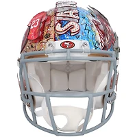 Christian McCaffrey San Francisco 49ers Autographed Riddell Speed Authentic Helmet - Art by Charles Fazzino - NR81050444