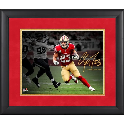 Christian McCaffrey San Francisco 49ers Facsimile Signature Framed 11" x 14" Spotlight Photograph