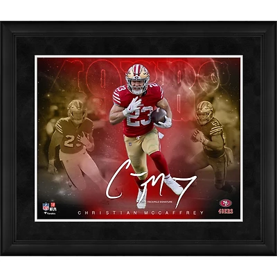 Christian McCaffrey San Francisco 49ers Framed 16" x 20" Stars of the Game Collage - Facsimile Signature