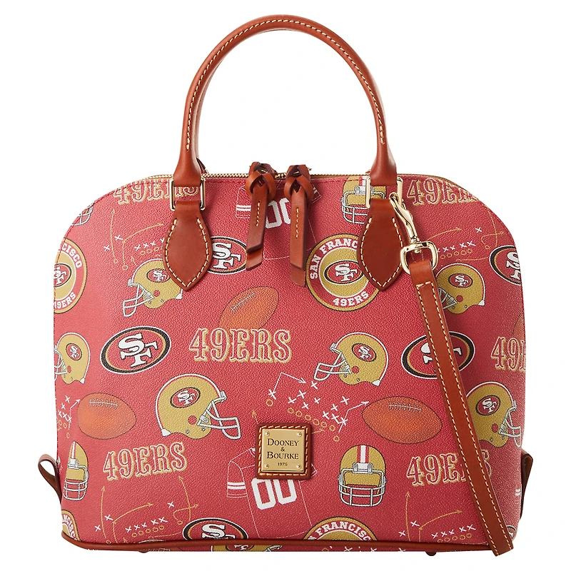 Sacoche zippée Game Day de Dooney & Bourke des San Francisco 49ers