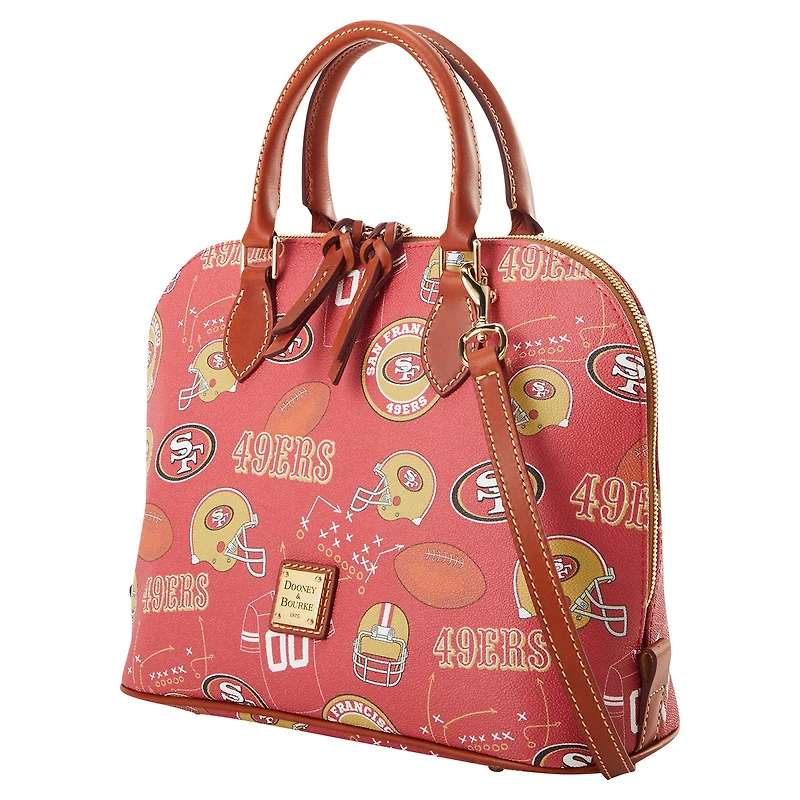 Sacoche zippée Game Day de Dooney & Bourke des San Francisco 49ers