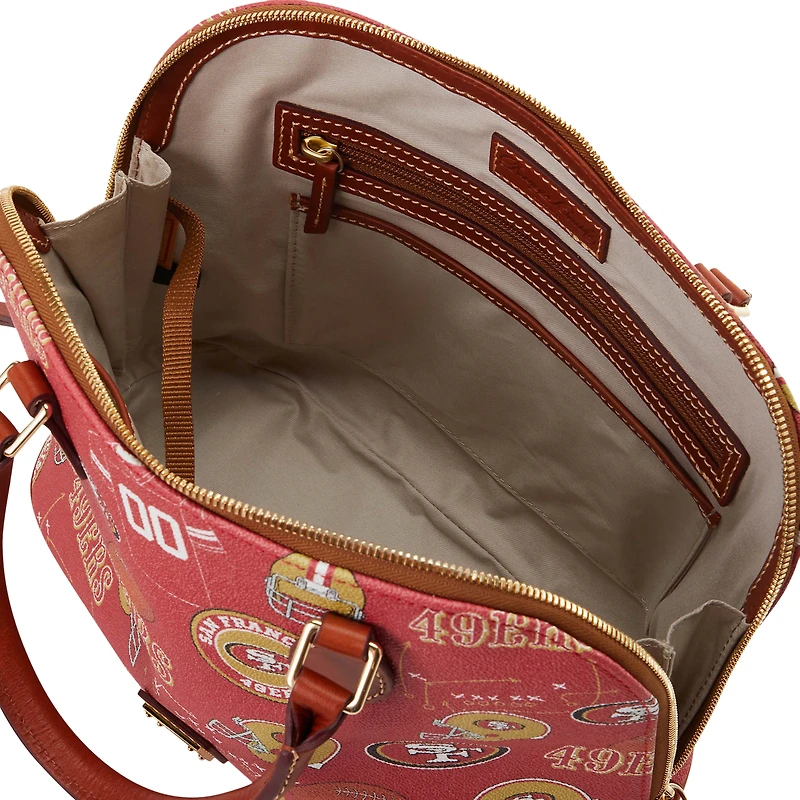 Sacoche zippée Game Day de Dooney & Bourke des San Francisco 49ers