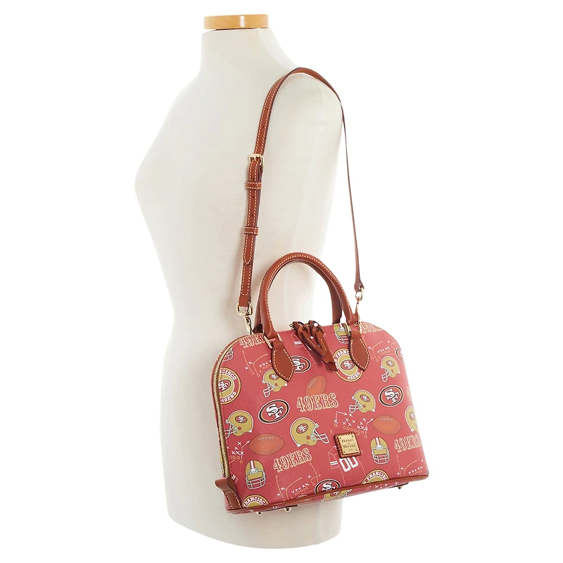 Sacoche zippée Game Day de Dooney & Bourke des San Francisco 49ers