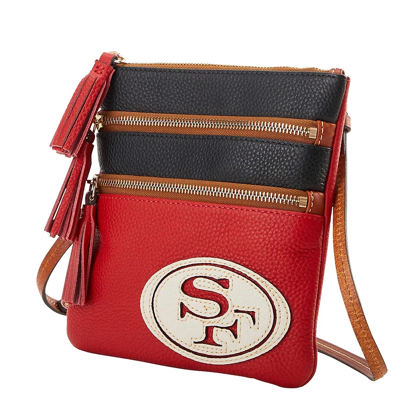 Dooney & Bourke San Francisco 49ers Infield Triple Zip Crossbody Purse