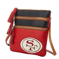 Dooney & Bourke San Francisco 49ers Infield Triple Zip Crossbody Purse