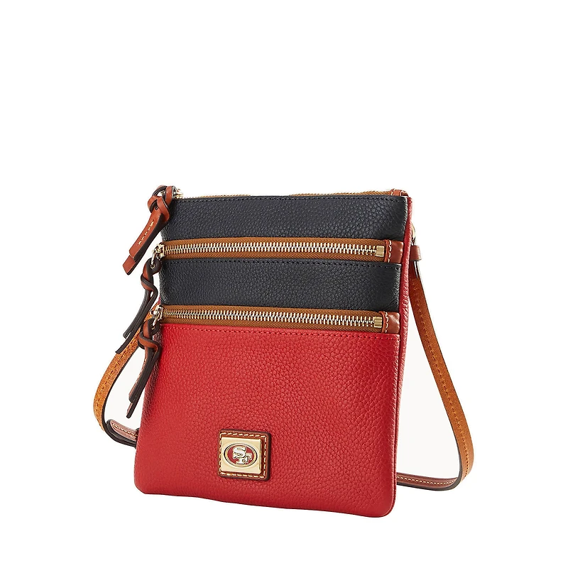 Dooney & Bourke San Francisco 49ers Team Logo Halftime Triple Zip Crossbody Bag