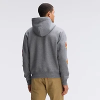 Fanatics Athletic Heather Gray San Francisco 49ers IconicFleece Letterman Hoodie