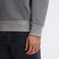 Sweat-shirt Fanatics Athletic gris chiné San Francisco 49ers Iconic Fleece avec poche