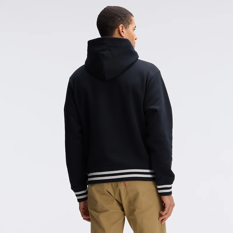 Fanatics Black San Francisco 49ers IconicFleece Tipped Hoodie