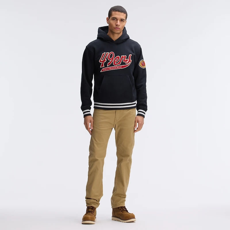 Sweat à capuche Fanatics Black San Francisco 49ers Iconic Fleece Tipped