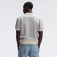 Fanatics Heather Gray San Francisco 49ers IconicFleece Short Sleeve Sweatshirt