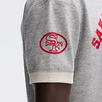 Fanatics Heather Gray San Francisco 49ers IconicFleece Short Sleeve Sweatshirt