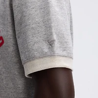 Fanatics Heather Gray San Francisco 49ers IconicFleece Short Sleeve Sweatshirt