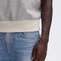 Fanatics Heather Gray San Francisco 49ers IconicFleece Short Sleeve Sweatshirt