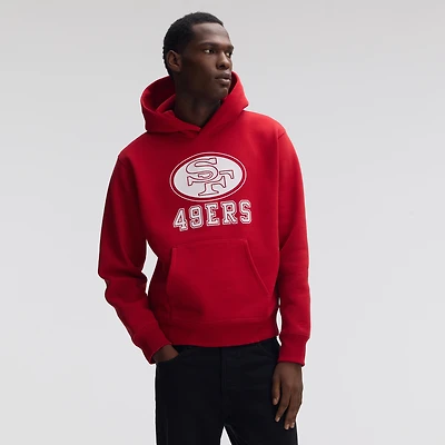 Sweat à capuche floqué Fanatics Scarlet San Francisco 49ers IconicFleece