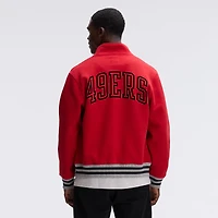 Fanatics Scarlet San Francisco 49ers IconicFleece Full-Zip Jacket