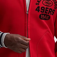 Fanatics Scarlet San Francisco 49ers IconicFleece Full-Zip Jacket