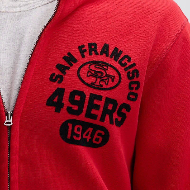Fanatics Scarlet San Francisco 49ers IconicFleece Full-Zip Jacket