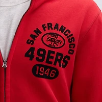 Fanatics Scarlet San Francisco 49ers IconicFleece Full-Zip Jacket