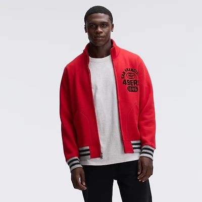 Fanatics Scarlet San Francisco 49ers IconicFleece Full-Zip Jacket
