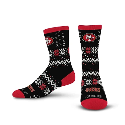 Chaussettes de l'équipe des 49ers de San Francisco pour pieds nus